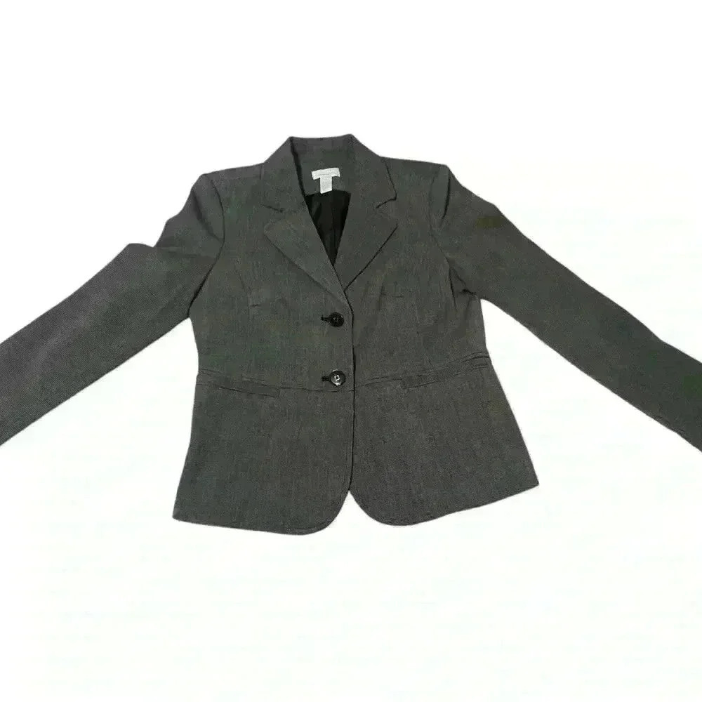 Charter Club Women’s size 6 black and white the Blaise’s, black buttons. Classic - Picture 5 of 10